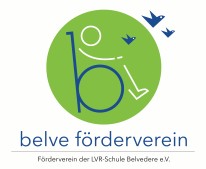 Das Logo vom Belvefördervein, grüner Kreis mit Rolli